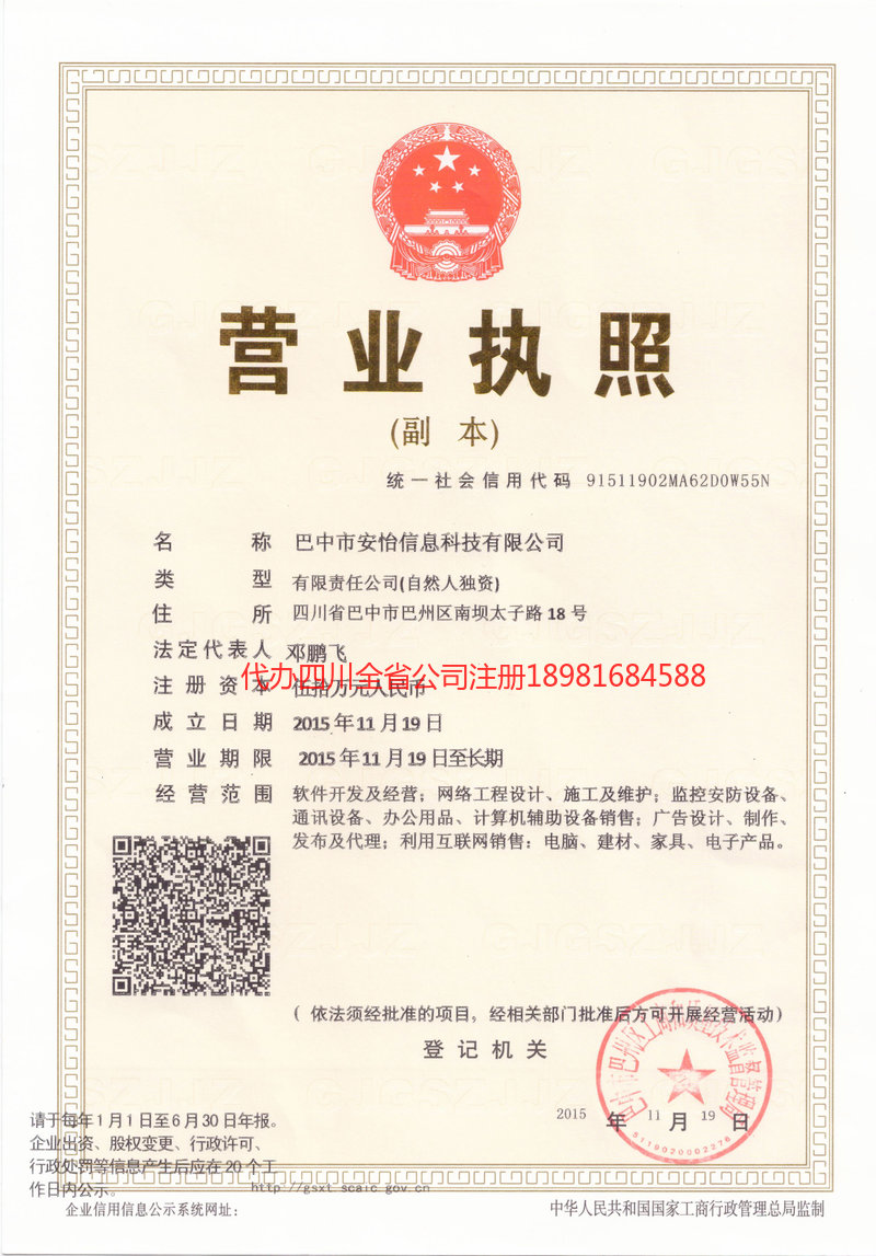 丽水丽水安怡信息科技有限公司