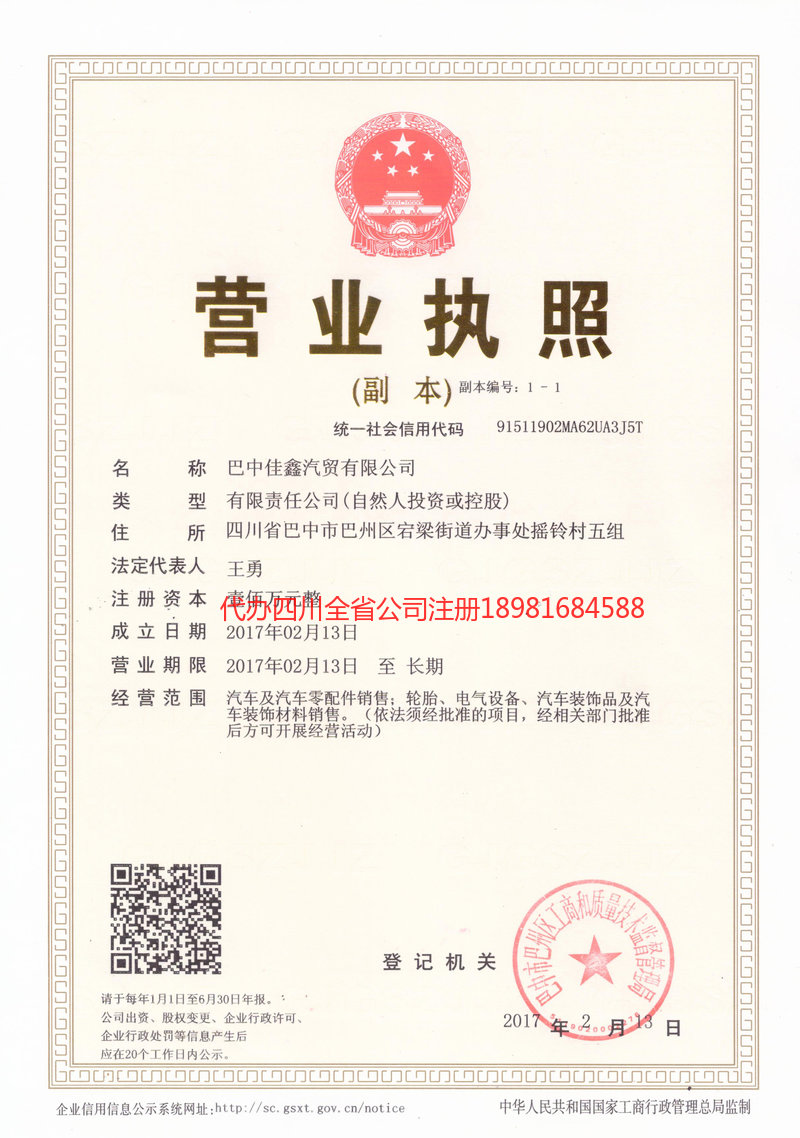 丽水丽水佳鑫汽贸有限公司
