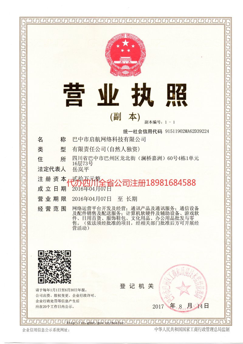丽水丽水启航网络科技有限公司